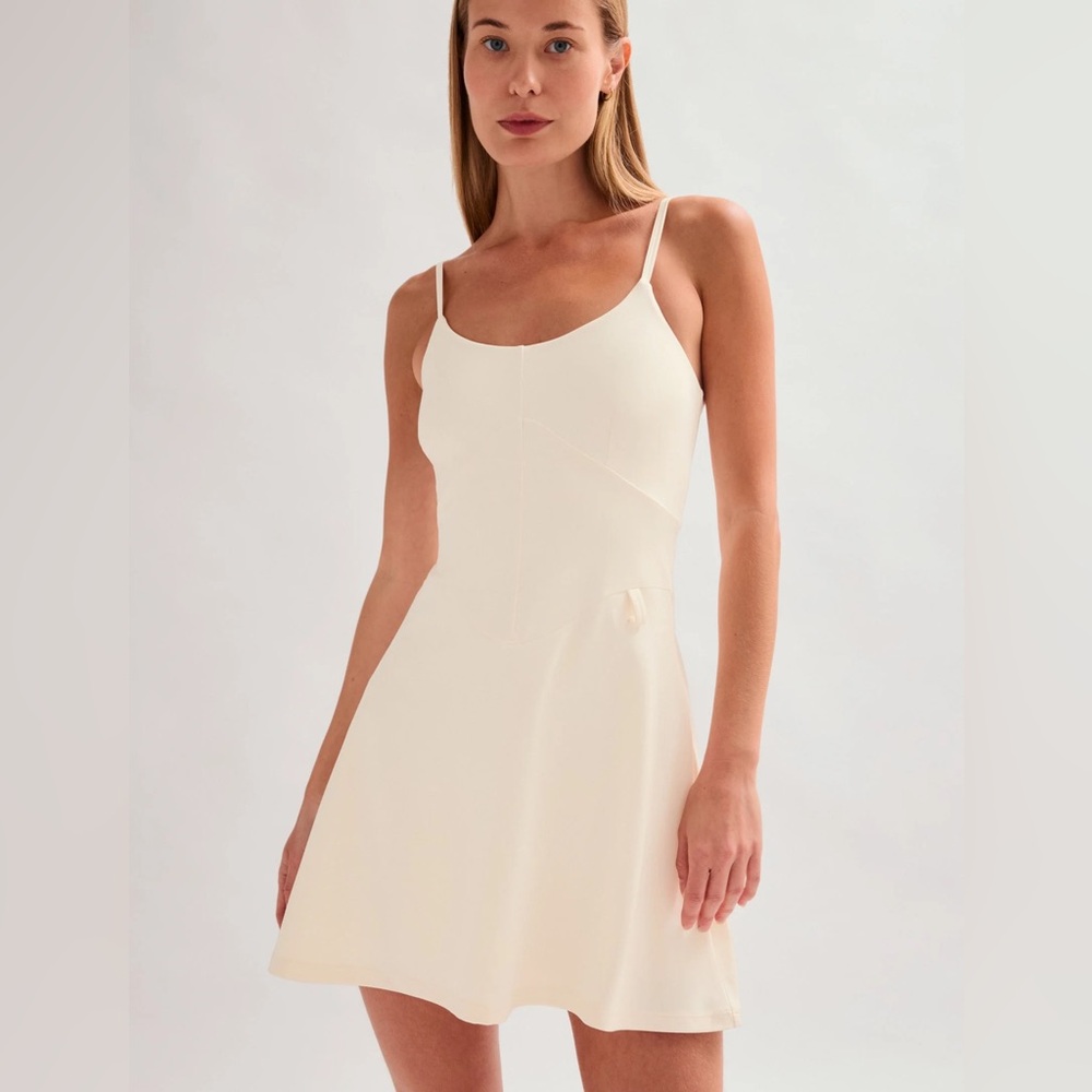 NWT Girlfriend Collective White Dress XS $120 current season